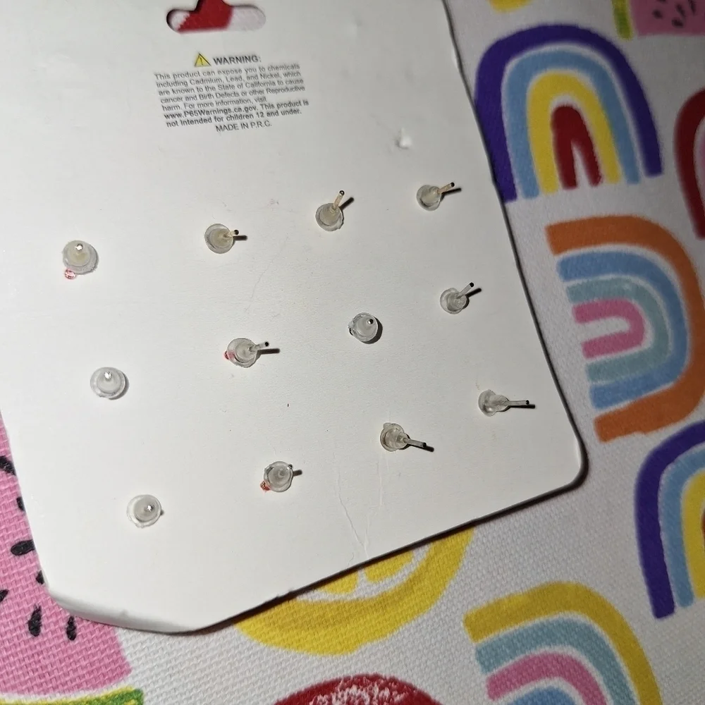 Santa Christmas Holiday Earrings 6 Pair